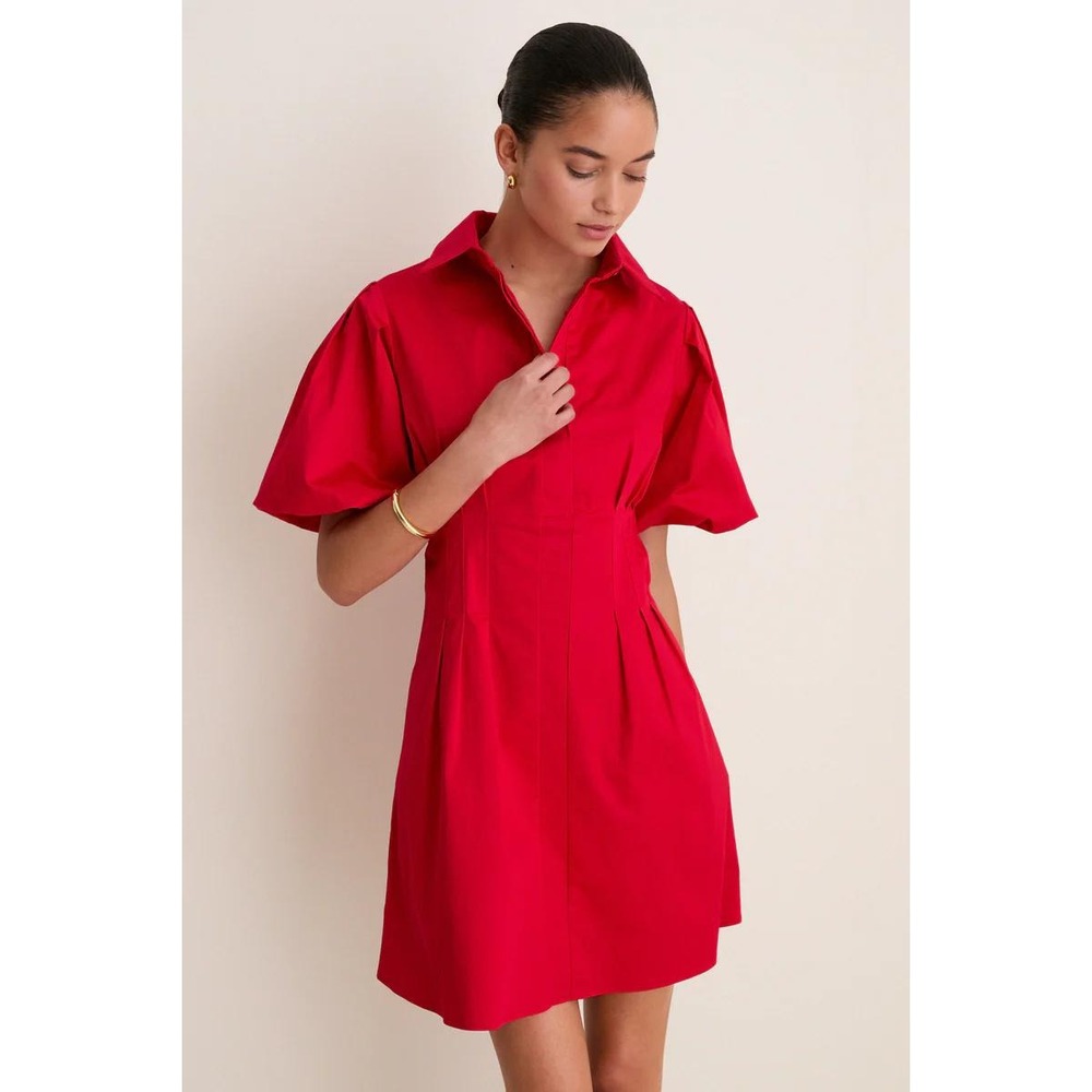 NWT Tuckernuck Red Mini Delaney Dress Current on Site (MSRP: $148) Size Small